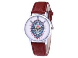 Relógio de pulso Zhoulianfa Coffee Casual Simple Quartz para casais, masculino e feminino.