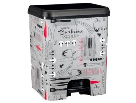 Cubo Ecológico Duo Pedal Dec. Cozinha Iml 52L. COM-FORT HOUSE