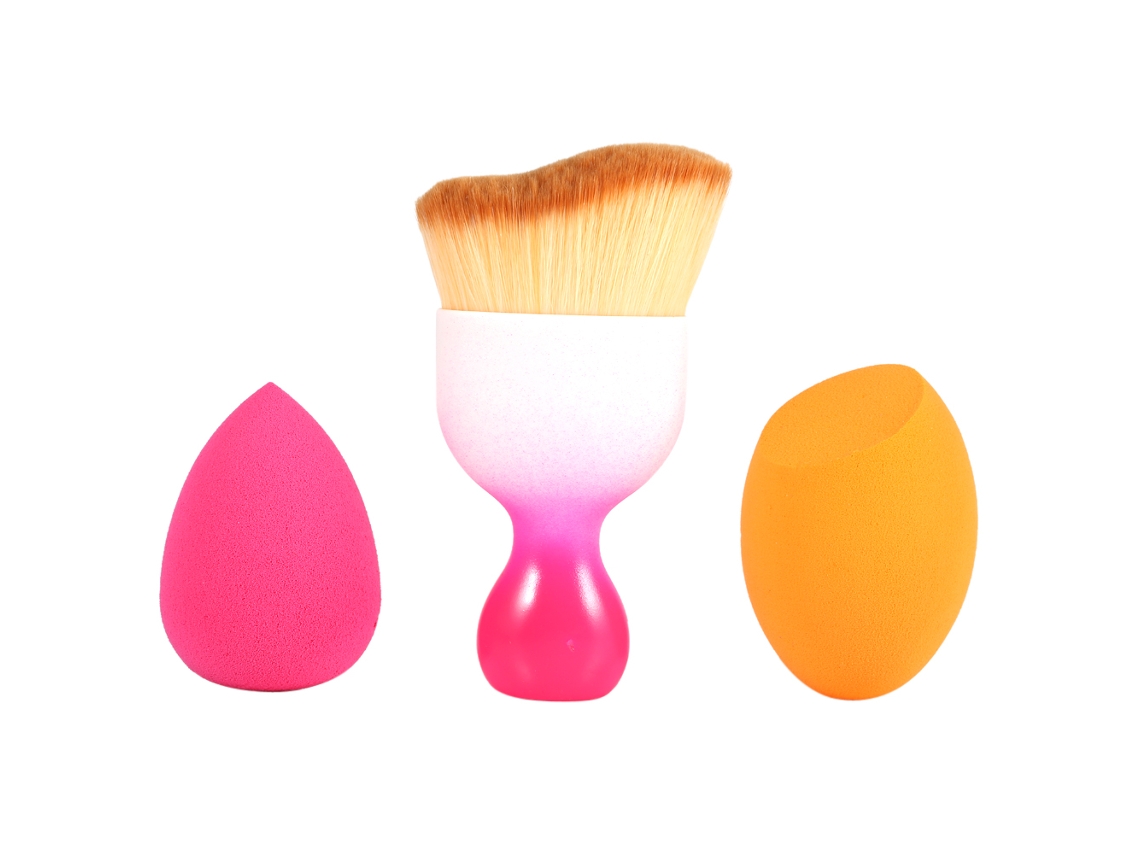 Conjunto De Pincéis De Maquiagem Para Pó E Blush