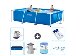 Intex Piscina Com Estrutura Retangular - 300x200x75 Cm - 7-peças S30170