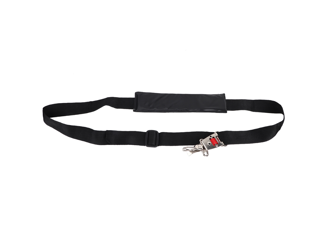 Cinto de Ombro para Cortadeira Strimmer com Gancho Portátil Ajustável Náilon Preto S/MARCA