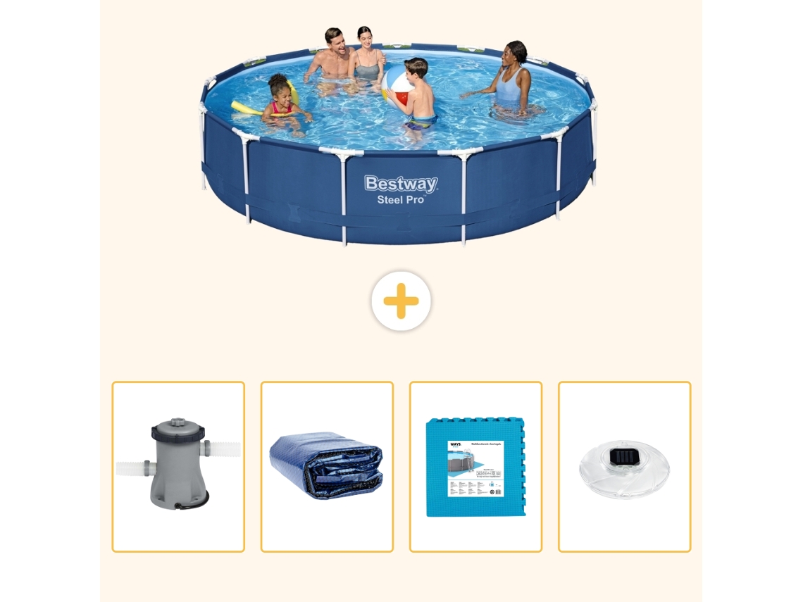 Bestway Piscina Bestway Steel Pro Redonda - 396x84 Cm - 5-peças S326