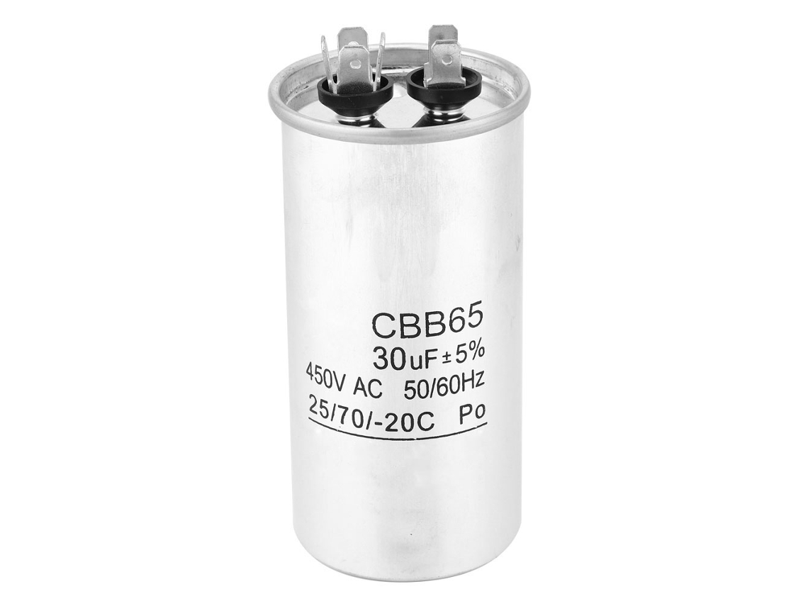 Capacitor Cbb65 30uF 450V para Motor de Compressor | S/MARCA