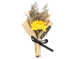 Baok-ramo De Girassóis Secos Naturais Para Decoração De Casamentos, Presente De Férias, Planta Interior Amarela