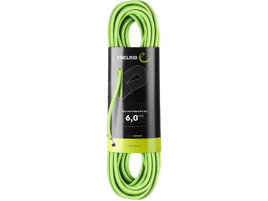 Corda De Escalada EDELRID Cordas Rap Line Protect Pro Dry (Verde - 60 m)