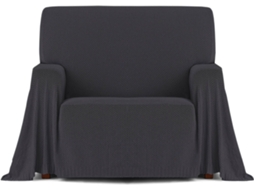 Plaid EYSA Cotonet (130 x 160 cm - Algodão - Gris Oscuro)