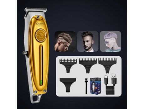 Aparador de cabelo Acabamento Máquina de corte de cabelo Barbeiro elétrico Full Metal profissional barba sem fios corte de cabelo homens