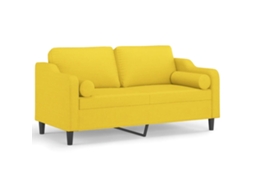 2-seater Sofa, 2-seater Sofas Vidaxl Amarelo Tecido (n/a)