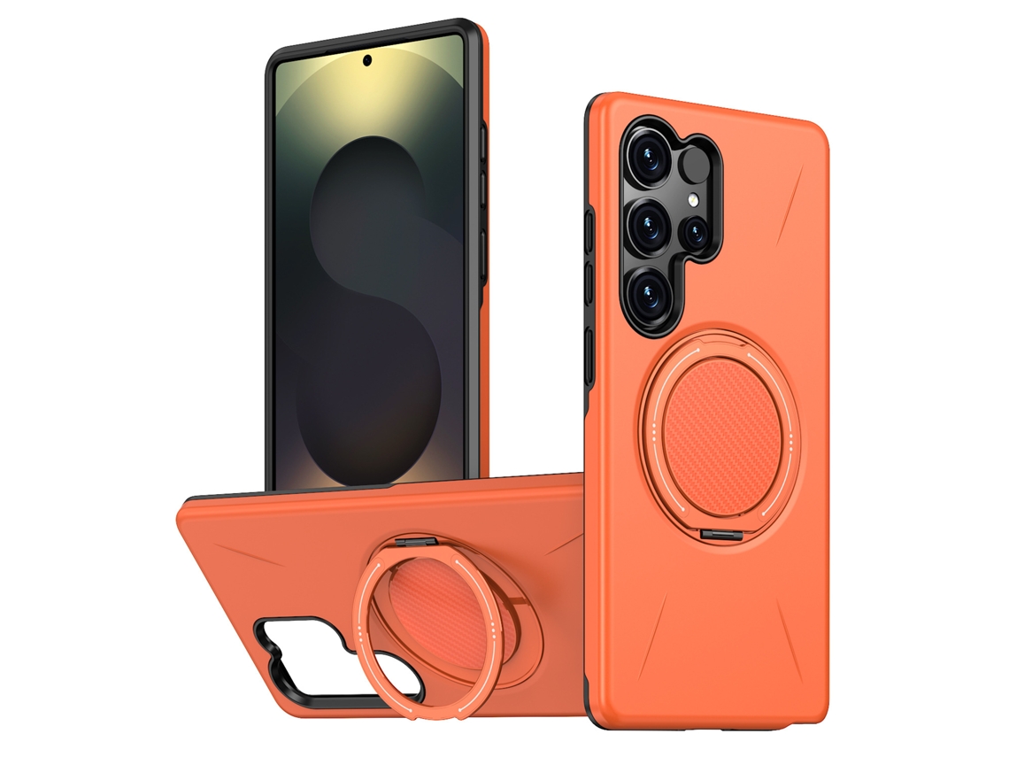 Suporte Giratório Compatível Com Capas Magnéticas De Celulares Samsung.laranja-s23