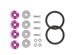 Kit de fixação de para-choque em aço inoxidável com dupla vedação.