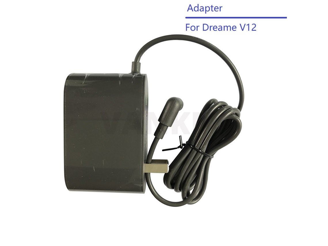 Novo adaptador de energia para dreame v12 sem fio aspirador portátil carregador peças reposição preto
