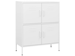 Armário Arrumação Aço 80x35x101,5 Cm Branco MAISON EXCLUSIVE