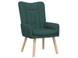 Conjunto 1 Assento De Poltrona Vidaxl Verde Tecido (63 X 67 X 94 Cm)