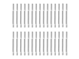 30pcs Parafuso de Rosca Dupla M6 S/MARCA