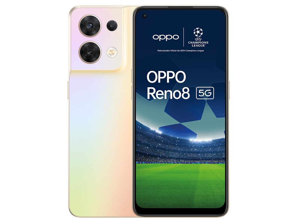 Oppo Reno 8 5G | 256 GB - Dourado - Smartphone | Worten.pt