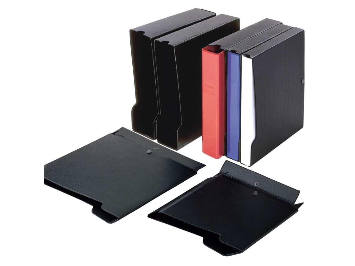 SEI ROTA Custodie 50 A4 Organizador de Arquivos Cartão Cloreto de Polivinila PVC Preto