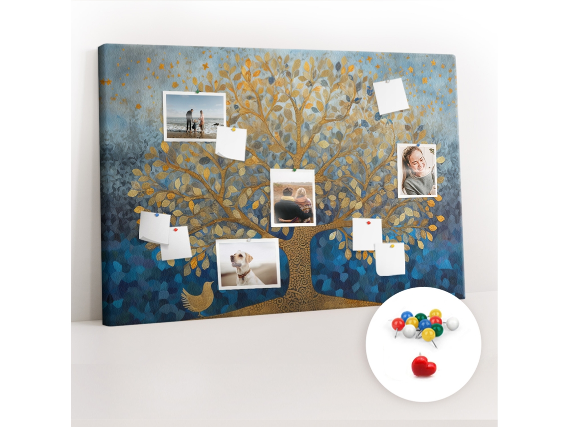 Painel De Cortiça Para Parede Árvore Abstrata Para O Quarto Das Crianças Espelharte (120x80 Cm)