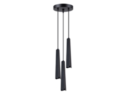 Luminárias Pendentes Prysm de Aço Preto 120X19.5X19.5Cm SOLLUX LIGHTING