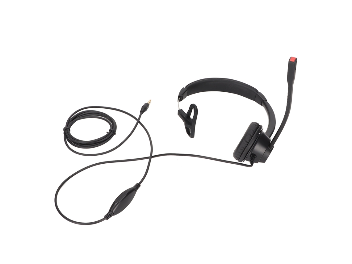 Fone LAXISCREED Call Center com Redução de Ruído e Controle de Volume Mono 3.5mm