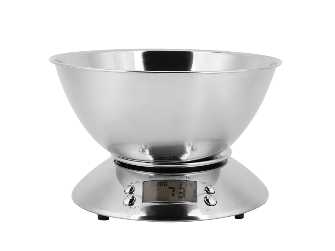 Lurelia Balança De Cozinha, 1 G, 5000 G, Aço Inoxidável