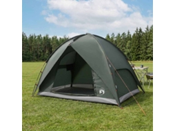 Vidaxl Tenda De Camping Com Capa De Chuva Impermeável 4 Pessoa