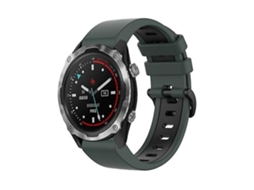Pulseira De Silicone, Compatível Com Relógio Garmin Descent Mk2 26 Mm, Verde - Oliva E Preta.