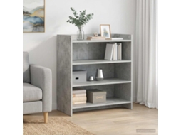 Vidaxl Buffet Cinzento Cimento 75 X 36 X 80 Cm Derivados De Madeira