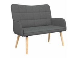Sofá para 2 Pessoas Cinzento escuro 115 X 61 X 87 Cm Tecido MAISON EXCLUSIVE