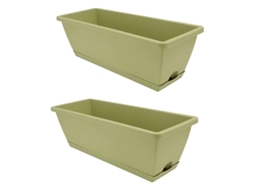 2Un Bacia de Planta de Resina ALLINLESS