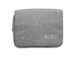 Bolsa de Toalete Dobrável Cinza