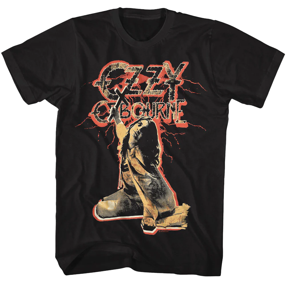 Ozzy Osbourne 1980 *blizzard Of Ozz* Vintage Album Cover T-shirt Unisex Rockinstone Size:xxl