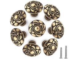 Conjunto de 8 Puxadores Bronze Antigo BRILVIBERA
