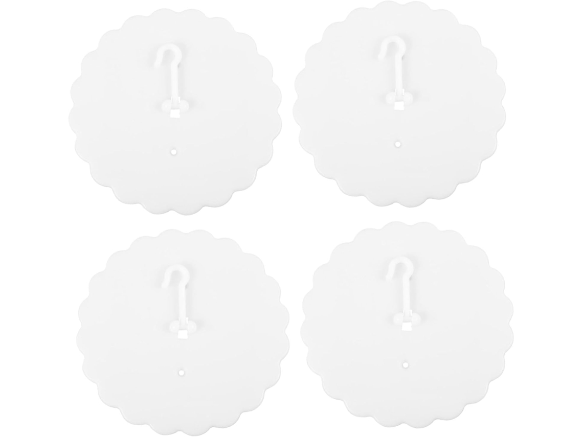 Conjunto De 4-ganchos Adesivos Plástico Para Dossel Cama, Peças De Reposição Para Quartos