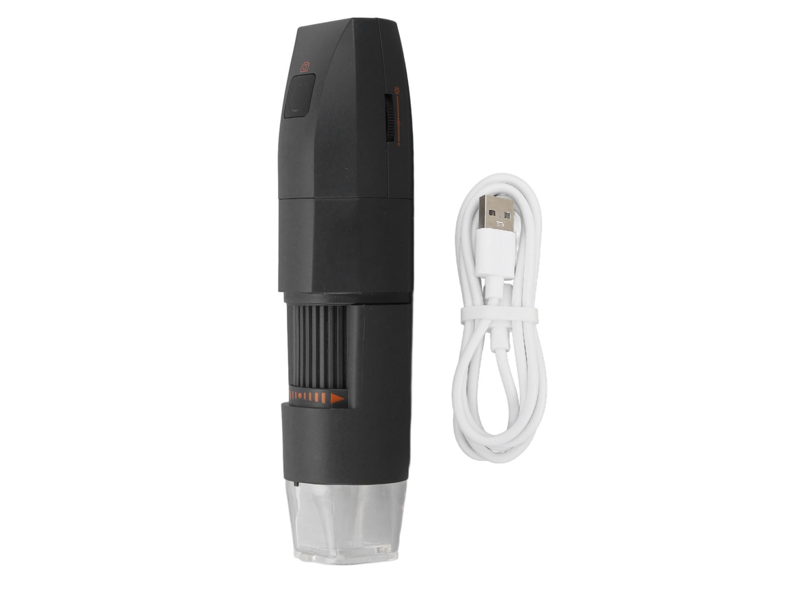 Microscópio Digital Sem Fio 50x 1000x Câmera de Inspeção com 8 Luzes Led para Smartphone Pc