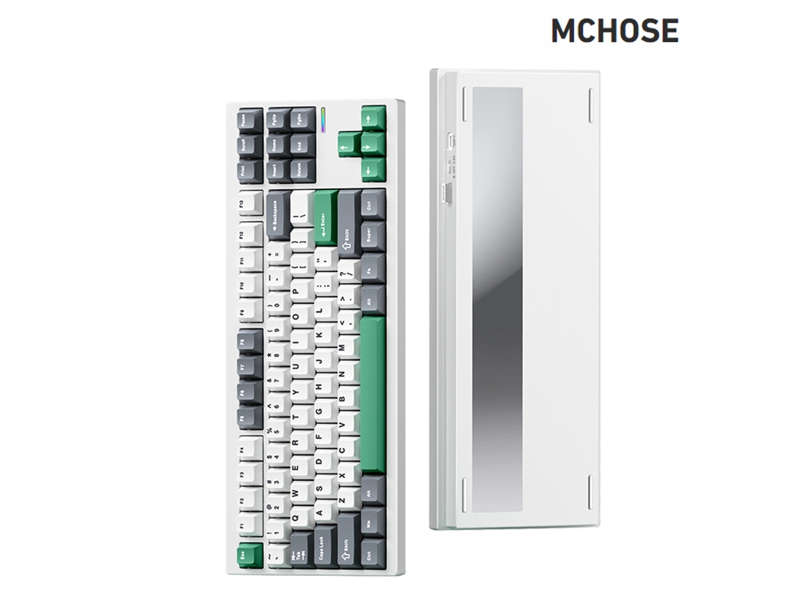 Teclado Mecânico Sem Fio Mc-gx87-12 Tri-modo