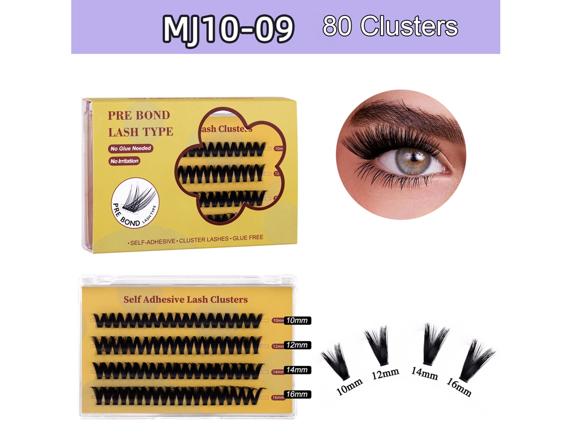 Kit De Cílios Falsos Segmentados - Sem Cola E Aspecto Natural