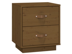Bedside Cabinet, Bedside Cabinets Vidaxl Marrom Madeira De Pinho (n/a)