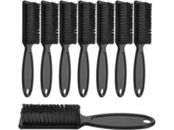 Conjunto De 8 Escovas Para Barba Com Efeito Degradê, Cabo Longo Ergonômico E Cerdas De Nylon.
