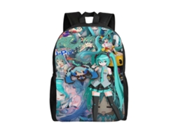 Mochila Hatsune Miku R180 Para Escola E Trabalho, Leve E À Prova Dágua, Mochila Estilosa Para Estudantes E Adultos H180 Olysi Shop