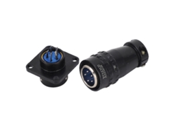 Conector Plug Socket Avião 5 Pinos Latão 400v