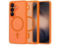 Capa Protetora Tech-protect Magmat Magsafe Para Samsung Galaxy S26 5g, Cor Laranja.