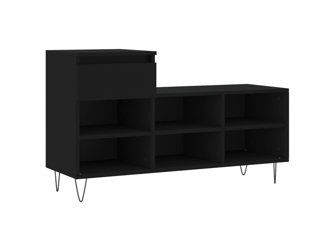 Shoe Cabinet, Shoe Cabinets Vidaxl Preto Madeira Processada (n/a)