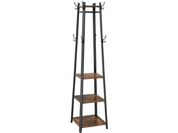 Suporte de Cabides ART PLANET Rústico Castanho (45x45x181cm)