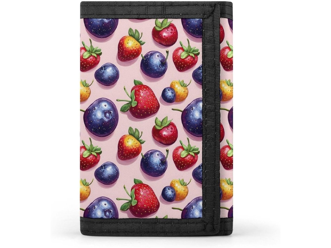 Carteira Masculina Blueberry Dobrável Pequena S/MARCA