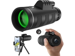 Telescópio Monocular 40x60 Monocular Bak4 Prism Fmc Para Caça De Animais Selvagens Acampamento E Viagens Bestvite (preto)
