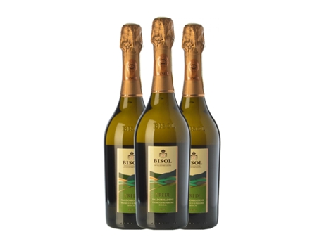 Espumante BISOL Crede Brut Prosecco di Conegliano-Valdobbiadene (0.75 L - 3 Unidades)