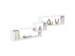 Vidaxl Armário De Parede 158x18x53 Cm Derivados De Madeira Branco