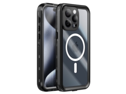 Redpepper Capa Total Para Iphone 15 Pro À Prova Dágua Compatível Magsafe Transparente