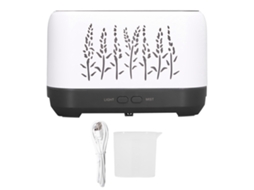 Umidificador Ultrassônico 200ml Usb com Luz de Chama Aromaterapia Branco | S/MARCA