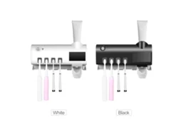 Suporte para Escova de Dentes com Luz Uv Esterilizadora e Dispenser de Pasta de Dentes Automático Parede Montado Usb S/MARCA